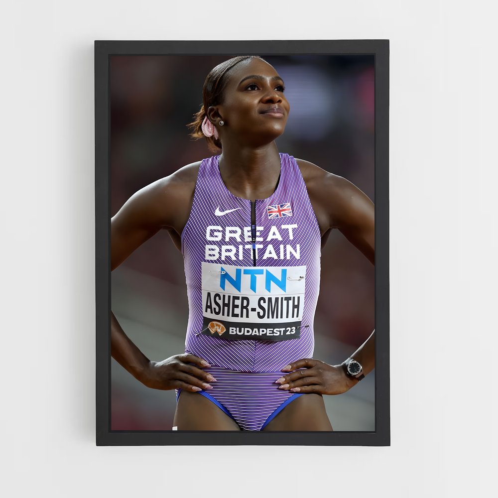 Poster Purple Lightning – affiche Athlétisme (vue 2)